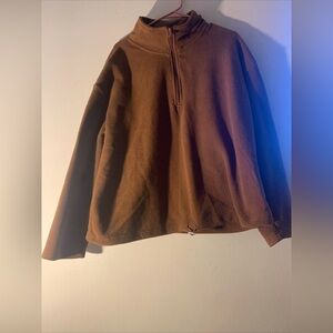 Planet Gold Brown Pullover Fleece Sweatshirt Women’s Size 2XL